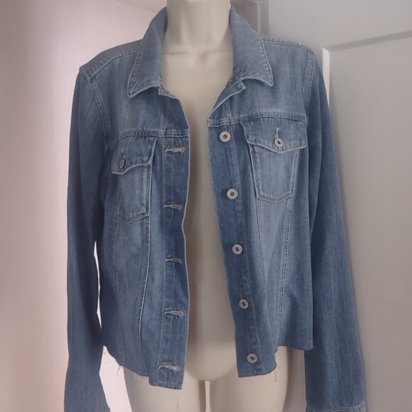 PAIGE Women's Aveline Jacket Raw Hem LEANNA - MEDIUM - Picture 2 of 10